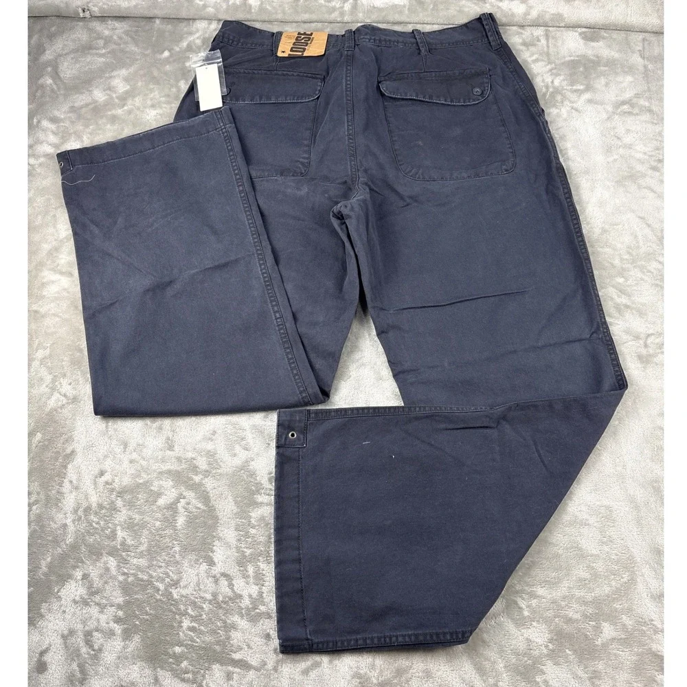 Old Navy Loose Fit Navy Blue Survivor Pants Mens 36x32 NWT Baggy Cotton Chino